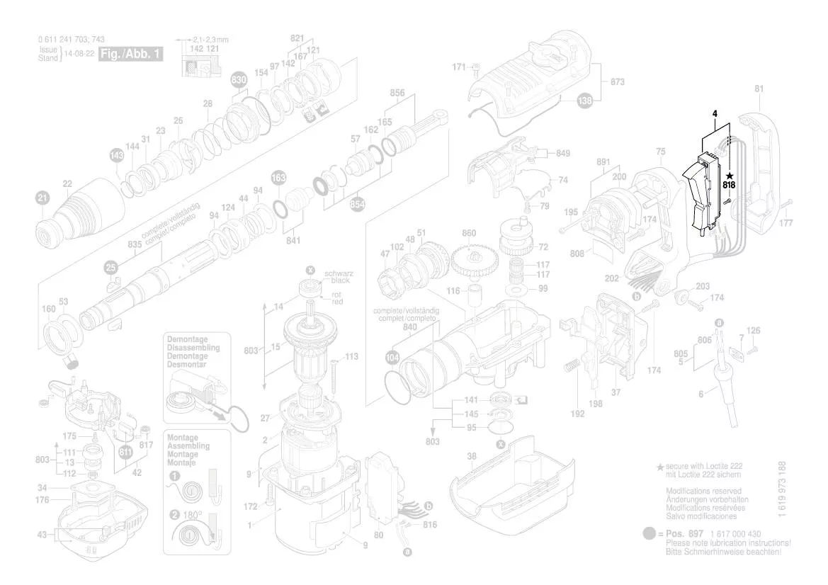 Interrupteur réf. 1 617 200 101 BOSCH